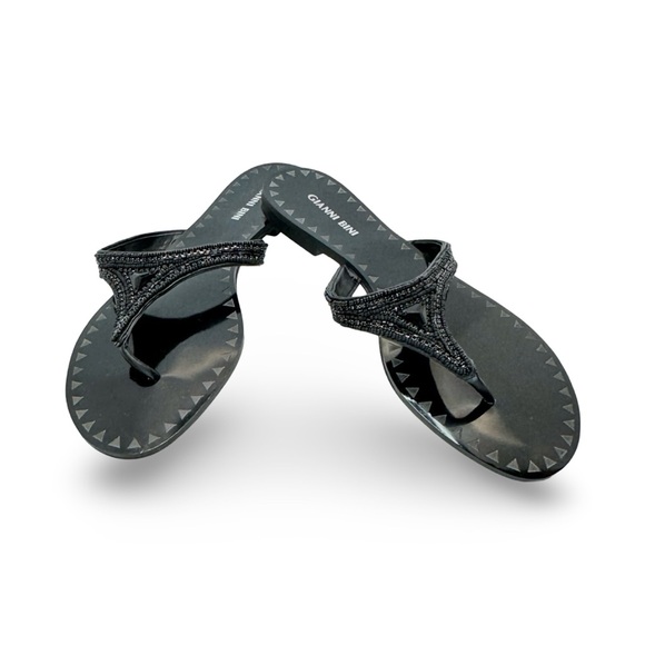Gianni Bini Beaded Black Sandals Size 8.5! - Picture 6 of 9